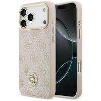 Guess 4G Strass Logo MagSafe - Etui iPhone 17 Pro Max (różowy)