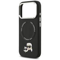 Karl Lagerfeld Karl & Choupette Pins MagSafe - Etui iPhone 17 Pro (czarny)