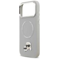 Karl Lagerfeld Karl & Choupette Pins MagSafe - Etui iPhone 17 Pro (szary)
