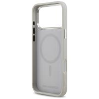 Karl Lagerfeld Karl & Choupette Pins MagSafe - Etui iPhone 17 Pro (szary)