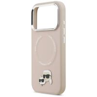 Karl Lagerfeld Karl & Choupette Pins MagSafe - Etui iPhone 17 Pro (różowy)