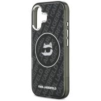 Karl Lagerfeld IML Choupette Head Logo MagSafe - Etui iPhone 17 (czarny)