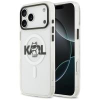 Karl Lagerfeld IML Choupette Sketch Logo MagSafe - Etui iPhone 17 Pro (przezroczysty)