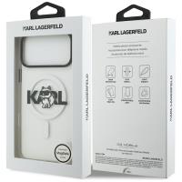 Karl Lagerfeld IML Choupette Sketch Logo MagSafe - Etui iPhone 17 Pro (przezroczysty)
