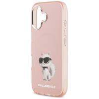 Karl Lagerfeld IML Aquarelle Choupette & Logo MagSafe - Etui iPhone 17 (różowy)