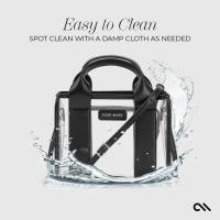 Case-Mate Micro Tote Bag - Wodoodporna torba na ramię (Midnight Black/Clear)