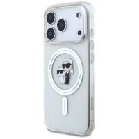Karl Lagerfeld IML Karl Choupette Glitter MagSafe - Etui iPhone 17 Pro (przezroczysty)