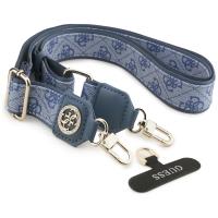 Guess Universal Crossbody Strap 4G Tether Patch Strass Metal Logo - Uniwersalny pasek / smycz do telefonu (niebieski)