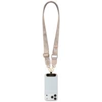 Guess Universal Crossbody Strap 4G Tether Patch Strass Metal Logo - Uniwersalny pasek / smycz do telefonu (różowy)