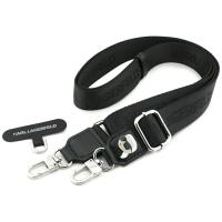 Karl Lagerfeld Universal Crossbody Strap Tether Patch Karl Metal Logo - Uniwersalny pasek / smycz do telefonu (czarny)