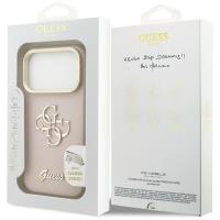 Guess Grained Big 4G & Stand Camera - Etui iPhone 17 Pro (różowy)