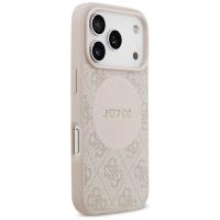 Guess 4G Circle Classic Logo MagSafe - Etui iPhone 17 Pro (różowy)
