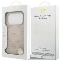 Guess 4G Circle Classic Logo MagSafe - Etui iPhone 17 Pro (różowy)