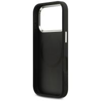Guess Peony Hot Stamp Script MagSafe - Etui iPhone 17 Pro (czarny)