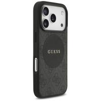 Guess 4G Circle Classic Logo MagSafe - Etui iPhone 17 Pro (czarny)