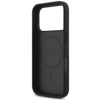Guess 4G Circle Classic Logo MagSafe - Etui iPhone 17 Pro (czarny)