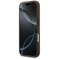 Guess 4G Circle Classic Logo MagSafe - Etui iPhone 17 Pro (brązowy)