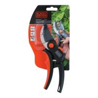 Black&Decker - Sekator kowadełkowy / nożyce ogrodowe do kwiatów i żywopłotu ostrze ze stali hartowanej
