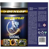 Dunlop - Spray multifunkcyjny / smar / olej penetrujący / środek czyszczący / spray kontaktowy 500 ml