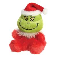 Grinch - Pluszowa maskotka / przytulanka siedzący Grinch w stroju Świętego Mikołaja 13 cm z kolekcji Palm Pals Eco-Friendly