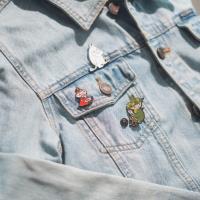 Muminki - Zestaw 4 przypinek do ubrań lub plecaka