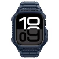 Spigen Rugged Armor Pro V2 – Pasek z obudową do Apple Watch 10 / 11 42 mm (Navy Blue)