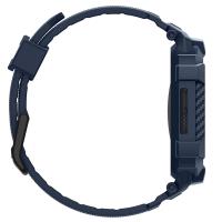 Spigen Rugged Armor Pro V2 – Pasek z obudową do Apple Watch 10 / 11 42 mm (Navy Blue)