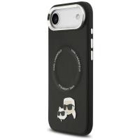 Karl Lagerfeld Karl & Choupette Pins MagSafe - Etui iPhone Air (czarny)