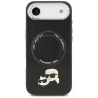 Karl Lagerfeld Karl & Choupette Pins MagSafe - Etui iPhone Air (czarny)