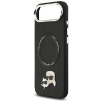 Karl Lagerfeld Karl & Choupette Pins MagSafe - Etui iPhone Air (czarny)