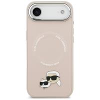 Karl Lagerfeld Karl & Choupette Pins MagSafe - Etui iPhone Air (różowy)