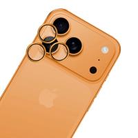 3mk HARDY Lens Protection Pro - Szkło na obiektyw aparatu iPhone 17 Pro / iPhone 17 Pro Max (Orange)