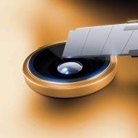 3mk HARDY Lens Protection Pro - Szkło na obiektyw aparatu iPhone 17 Pro / iPhone 17 Pro Max (Orange)