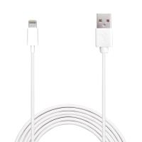 PURO Plain - Kabel połączeniowy USB Apple złącze Lightning certyfikat MFi 2m (biały)