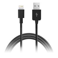 PURO Plain - Kabel połączeniowy USB Apple złącze Lightning MFi 1m (czarny)