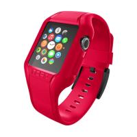 Incipio NGP Strap - Elastyczny pasek do Apple Watch 42/44/45 mm (czerwony)