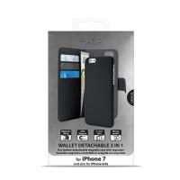 PURO Wallet Detachable - Etui 2w1 iPhone SE (2022 / 2020) / 8 / 7 / 6s (czarny)