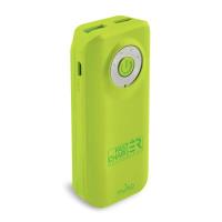 PURO Universal External Fast Charger Battery - Uniwersalny Power Bank 4000 mAh, 2 x USB, 2.4 A (limonkowy)