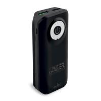 PURO Universal External Fast Charger Battery - Uniwersalny Power Bank 5200 mAh, 2 x USB, 2.4 A (czarny)