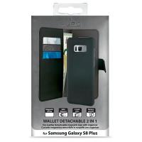PURO Wallet Detachable - Etui 2w1 Samsung Galaxy S8+ (czarny)