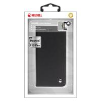 Krusell Malmo 4 Card Foliocase - Etui Huawei P10 Plus z kieszeniami na karty + stand up (czarny)
