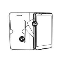 Krusell Malmo 4 Card Foliocase - Etui Huawei P10 Plus z kieszeniami na karty + stand up (czarny)
