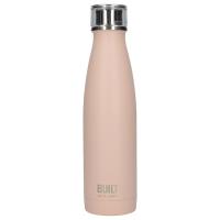 BUILT Perfect Seal Vacuum Insulated Bottle - Stalowa butelka termiczna 0,5 l (Pale Pink)