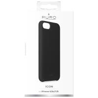 PURO ICON Cover - Etui iPhone SE (2022 / 2020) / 8 / 7 / 6s (czarny)