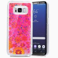 Zizo Liquid Glitter Star Case - Etui Samsung Galaxy S8+ (Multiflowers)