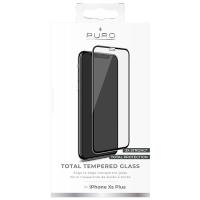 PURO Premium Full Edge Tempered Glass - Szkło ochronne hartowane na ekran iPhone 11 Pro Max / iPhone Xs Max (czarna ramka)
