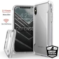 X-Doria Defense Shield - Etui aluminiowe iPhone Xs / X (Drop test 3m) (Silver/Clear)