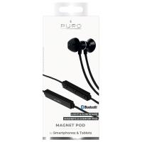 PURO Magnet Pod - Bezprzewodowe słuchawki magnetyczne, Bluetooth 4.1 (czarny)