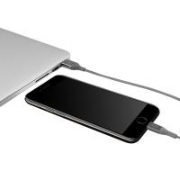PURO Fabric K2 - Kabel w oplocie heavy duty USB-A/Lightning MFi 1,2m (Space Gray)