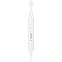 Moshi Mythro C - Aluminiowe słuchawki dokanałowe USB-C z mikrofonem (Jet Silver)